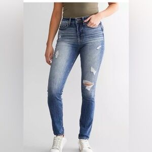 FLYING MONKEY HIGH RISE DISTRESSED ANKLE SKINNY JEANS
SIZE 26 Waist 
WOMEN